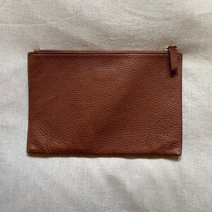 Pebbled Leather Clutch by J.Crew